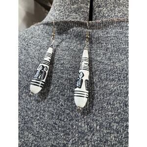 3” drop owl earrings